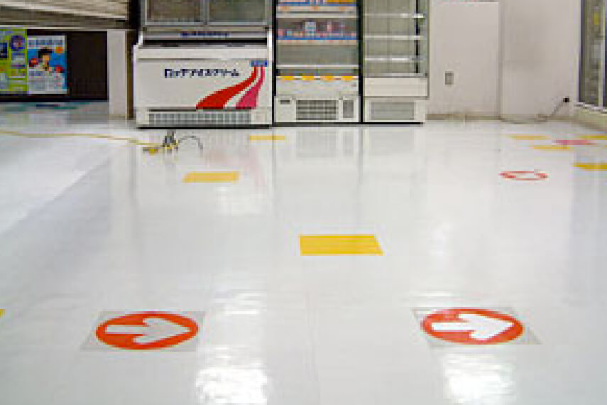 床面ワックス清掃